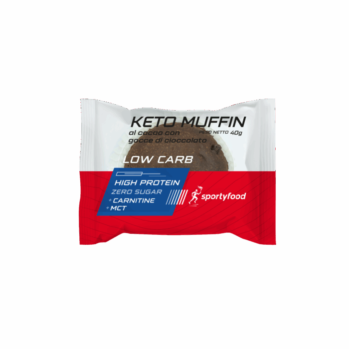KETO MUFFIN AL CACAO CON GOCCE DI CIOCCOLATO 40 g - immagine 1