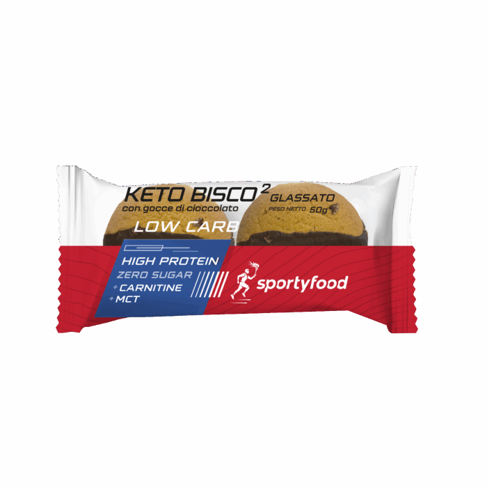 KETO BISCO2 GLASSATO CON GOCCE DI CIOCCOLATO 50 g - immagine 1