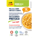 PIATTO PRONTO PROTEICO - POLLO AL CURRY CON CECI E CAROTE 270 g